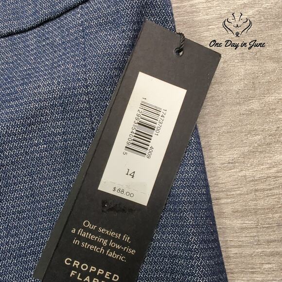 Banana Republic Cropped Flare Pants Size 14 - Picture 2 of 6